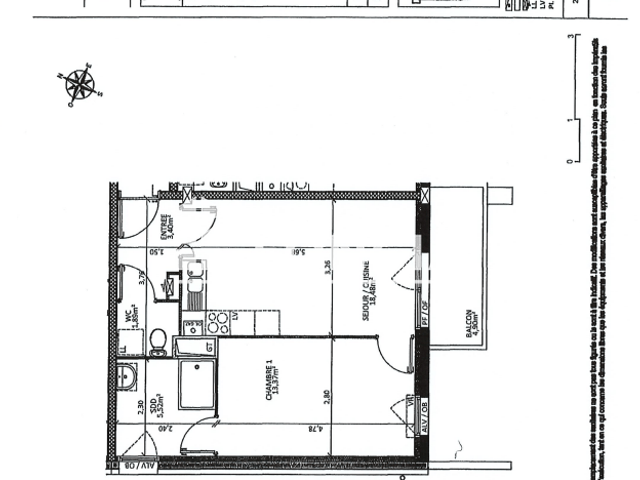 Appartement 2 pièces (42.66 m²) à louer - Faches Thumesnil (59155)