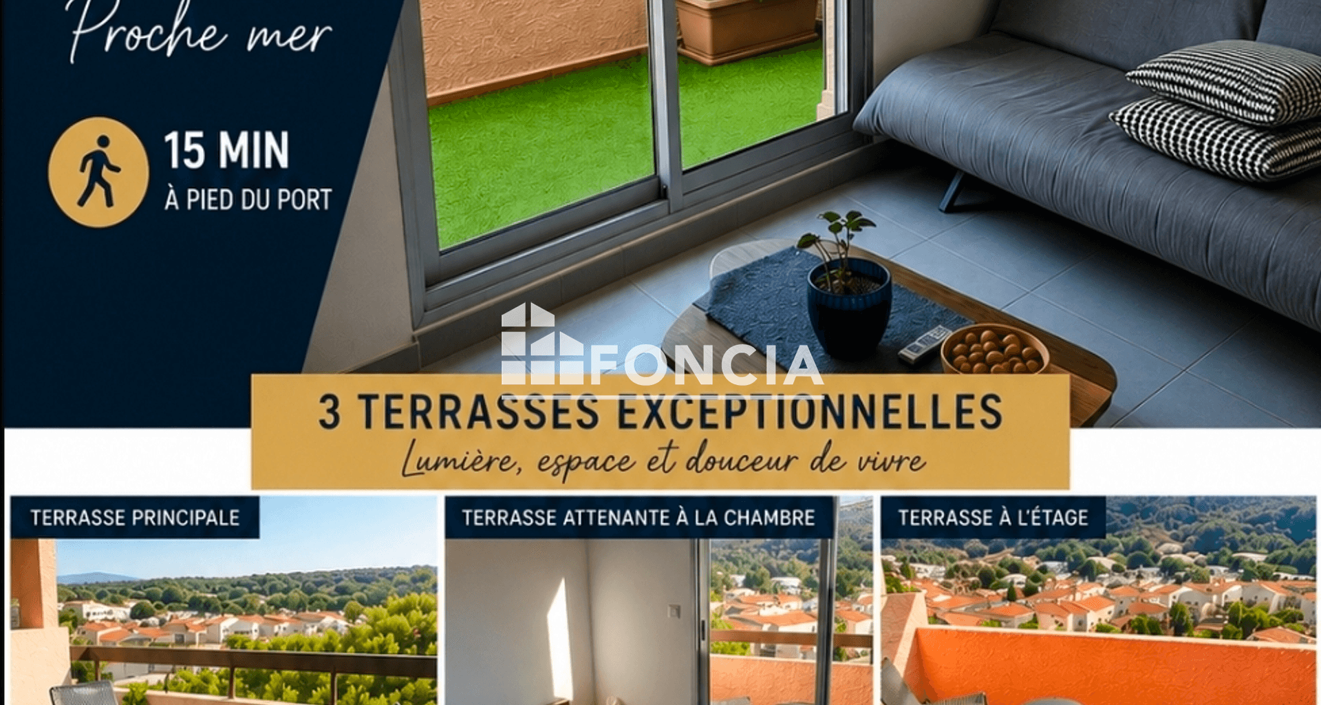 Appartement 3 pièces (47.24 m²) à vendre - Sanary-sur-mer (83110)