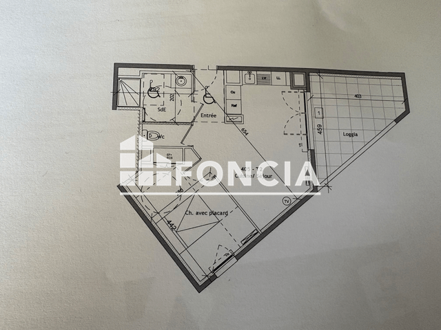Appartement 2 pièces (41.3 m²) à louer - Montpellier (34070)
