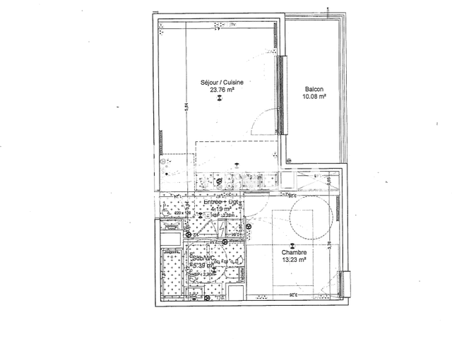 Appartement 2 pièces (46.57 m²) à louer - Bordeaux (33300)