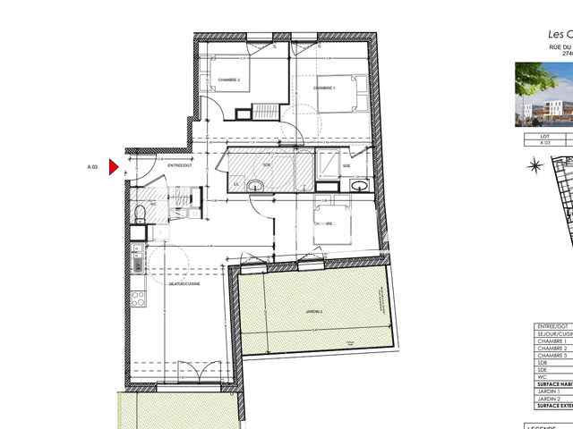Appartement 4 pièces (75.94 m²) à louer - Louviers (27400)