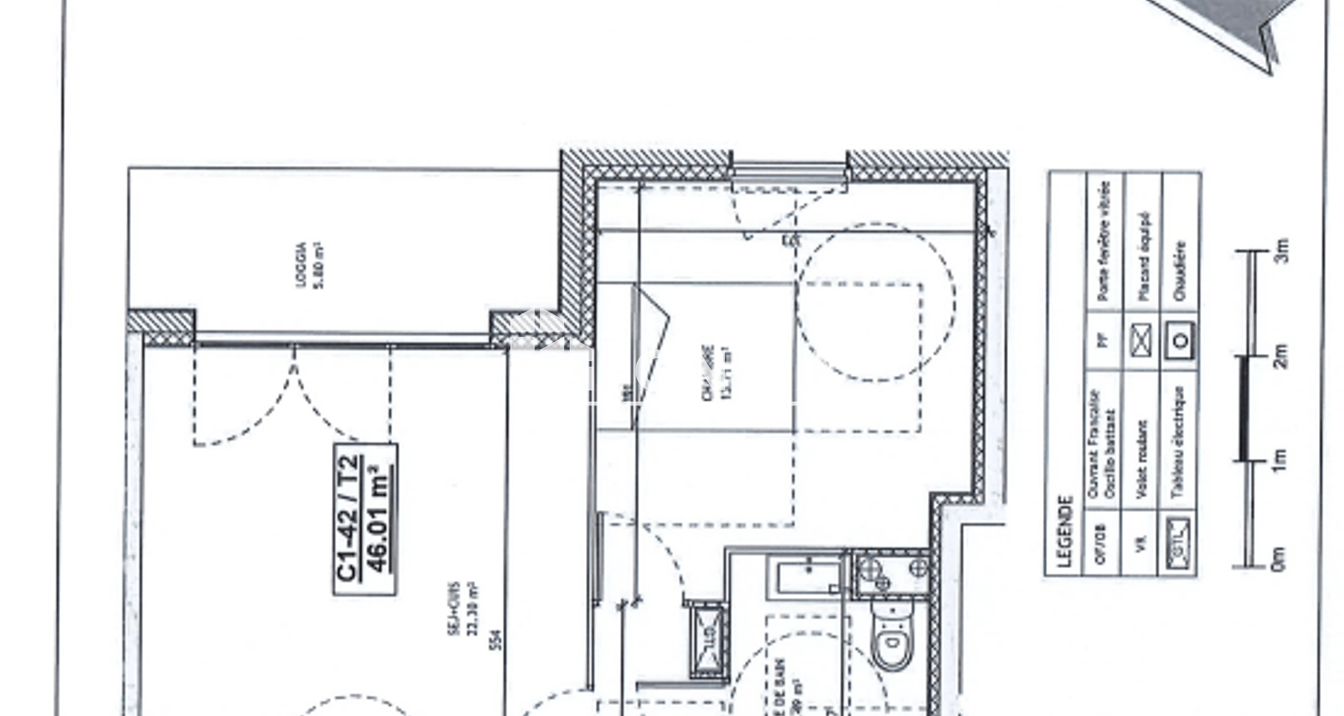Appartement 2 pièces (46.01 m²) à louer - Mons-en-barœul (59370)