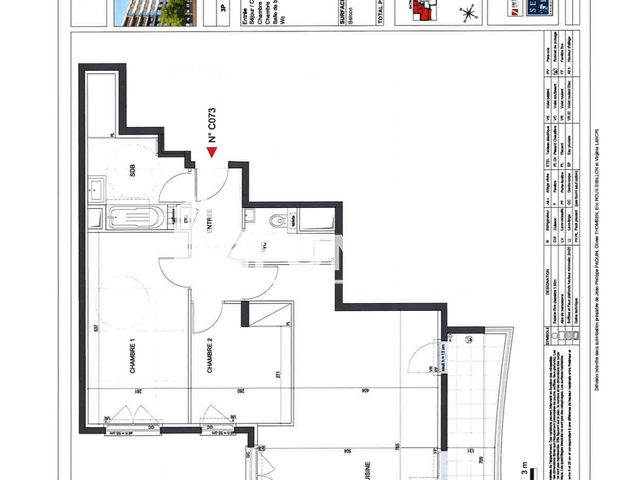 Appartement 3 pièces (78.8 m²) à louer - Clichy (92110)