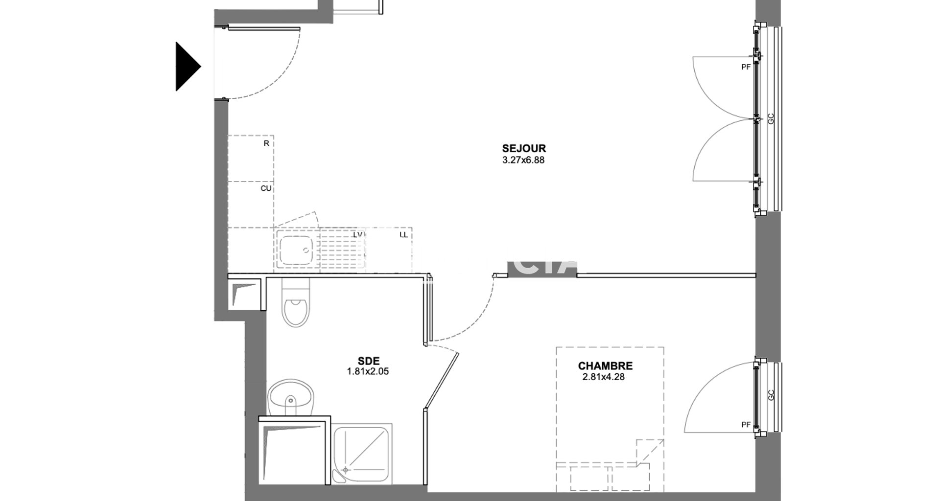 Appartement 2 pièces (41.31 m²) à louer - Le Blanc-mesnil (93150)
