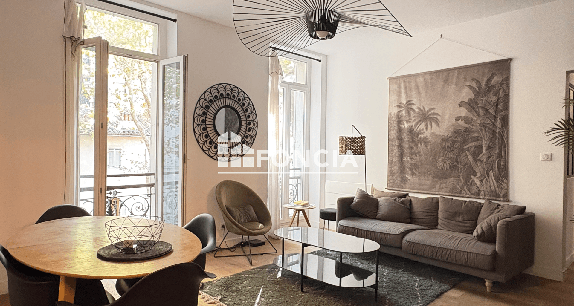 Appartement meublé 3 pièces (59.57 m²) à louer - Marseille 1ᵉʳ (13001)