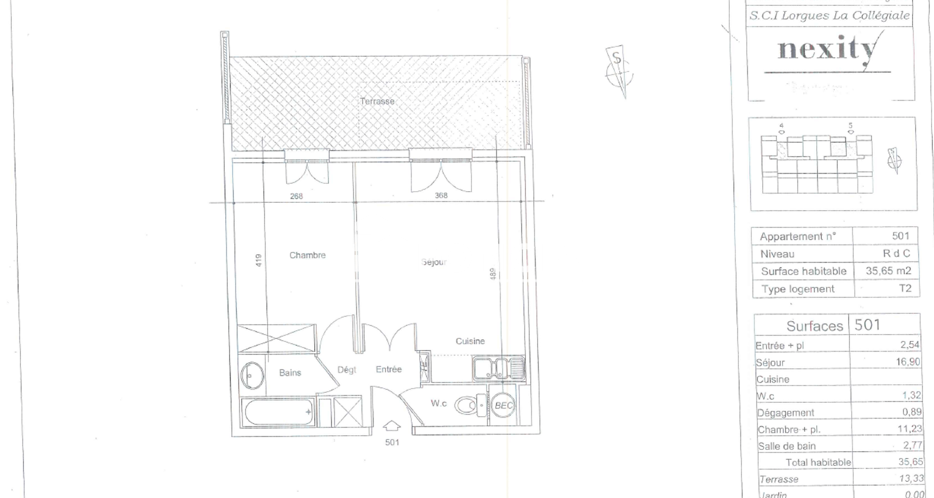 Appartement 2 pièces (35.65 m²) à louer - Lorgues (83510)