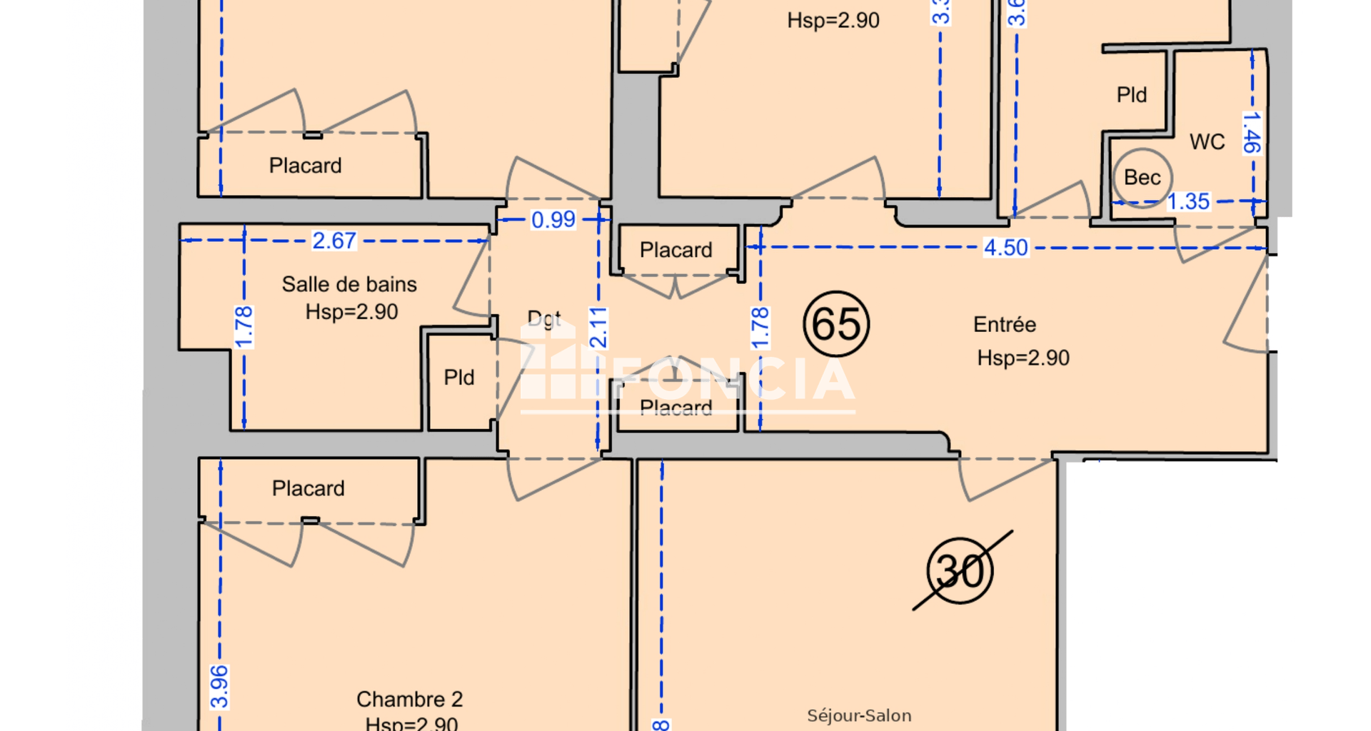 Appartement 3 pièces (85 m²) à vendre - Annecy (74000)