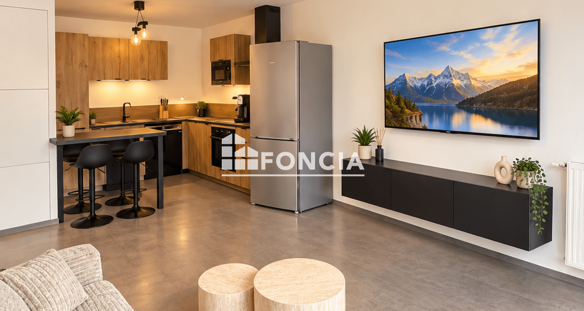 Appartement meublé 2 pièces (45.05 m²) à louer - Saint-étienne-de-crossey (38960)