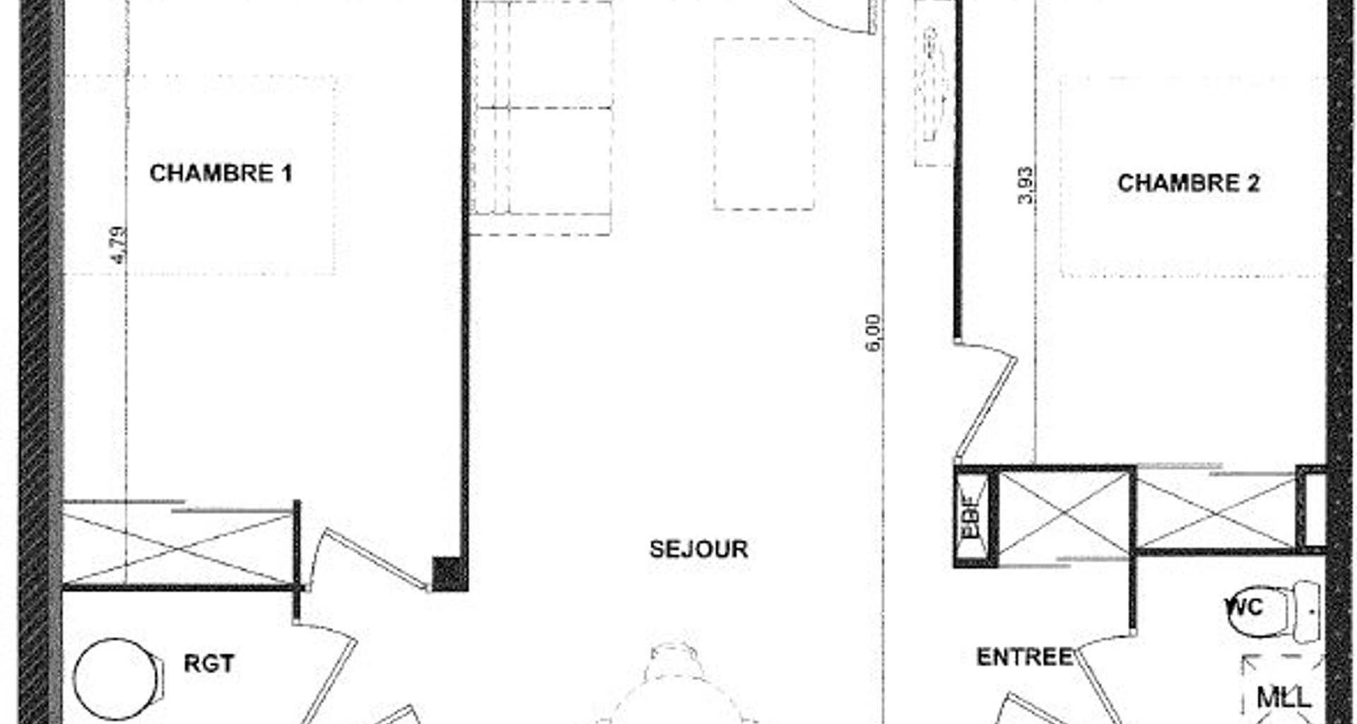 Appartement 3 pièces (66.32 m²) à louer - Toulouse 2ᵉ (31200)