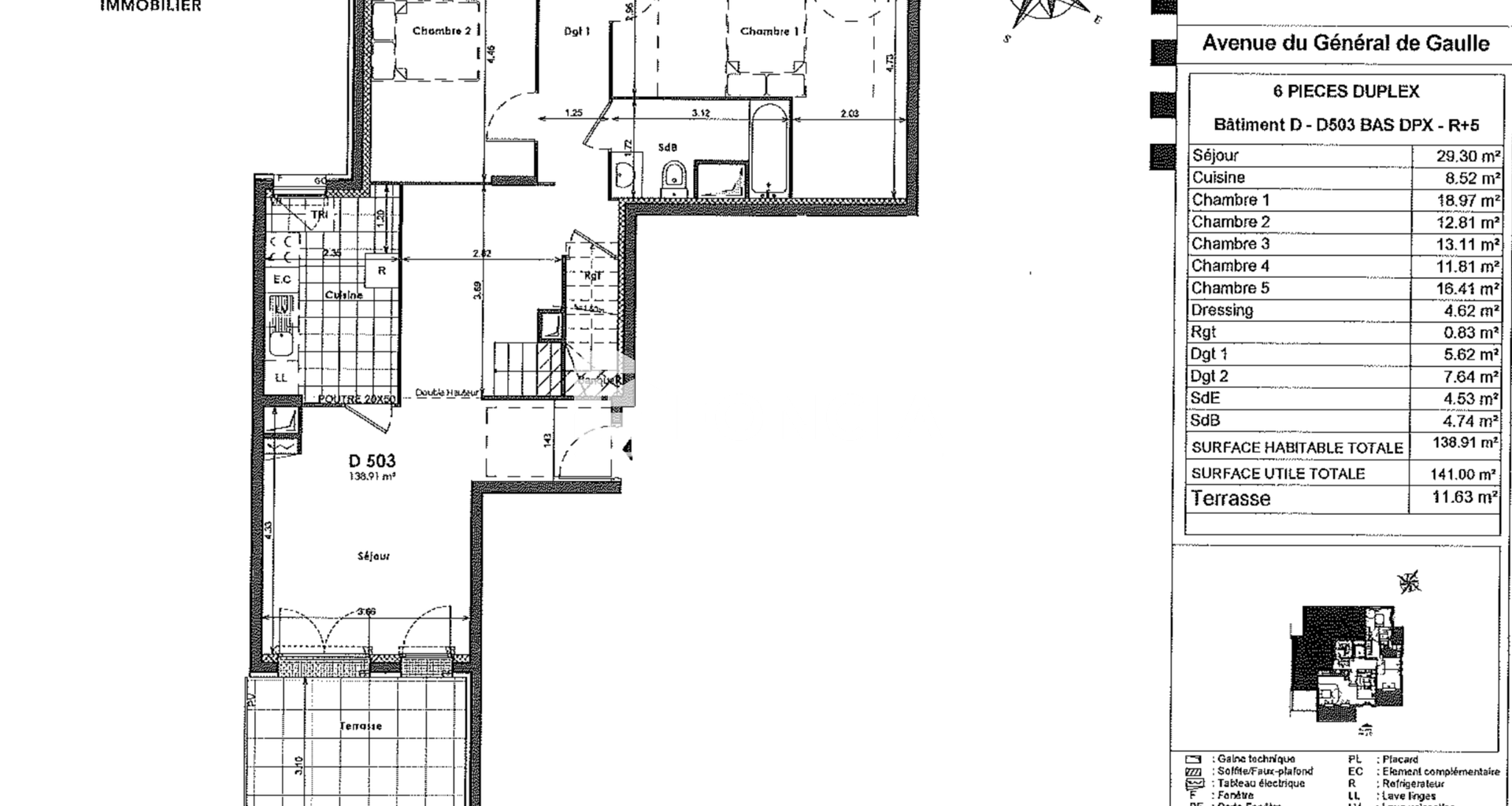Maison 6 pièces (138.91 m²) à louer - Clamart (92140)
