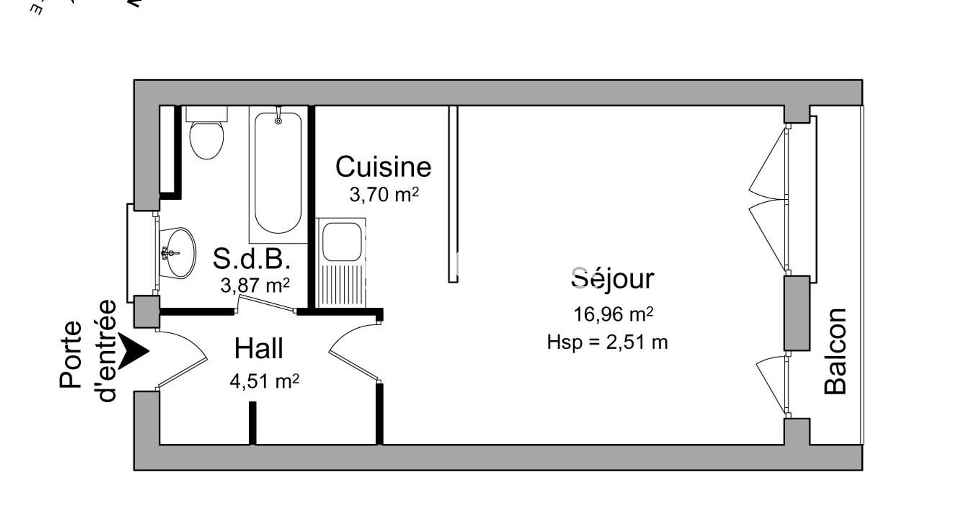 Studio (29.04 m²) à louer - Châtillon (92320)