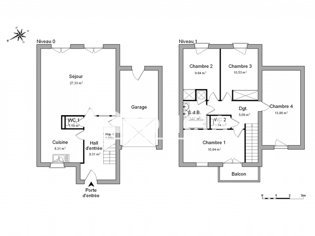 Maison 5 pièces (100.11 m²) à louer - La Roche Sur Yon (85000)