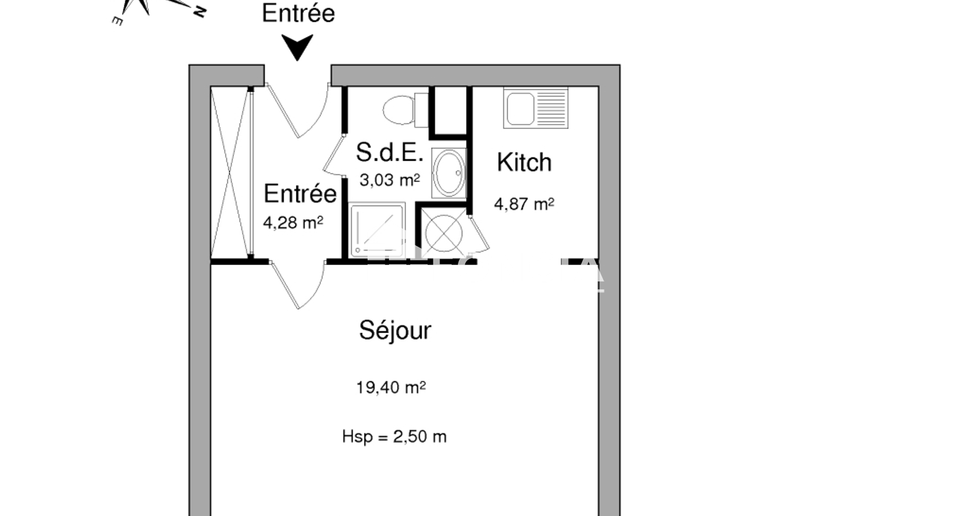 Studio (31.58 m²) à louer - Issy-les-moulineaux (92130)