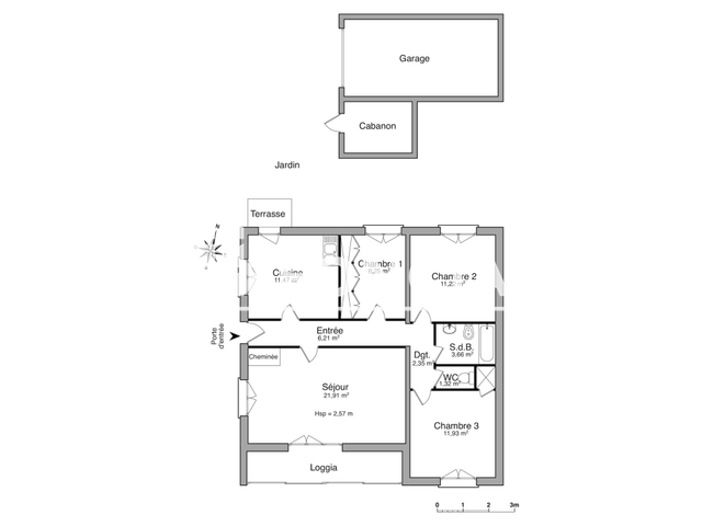 Maison 4 pièces (78.32 m²) à louer - Saint-hilaire-de-riez (85270)