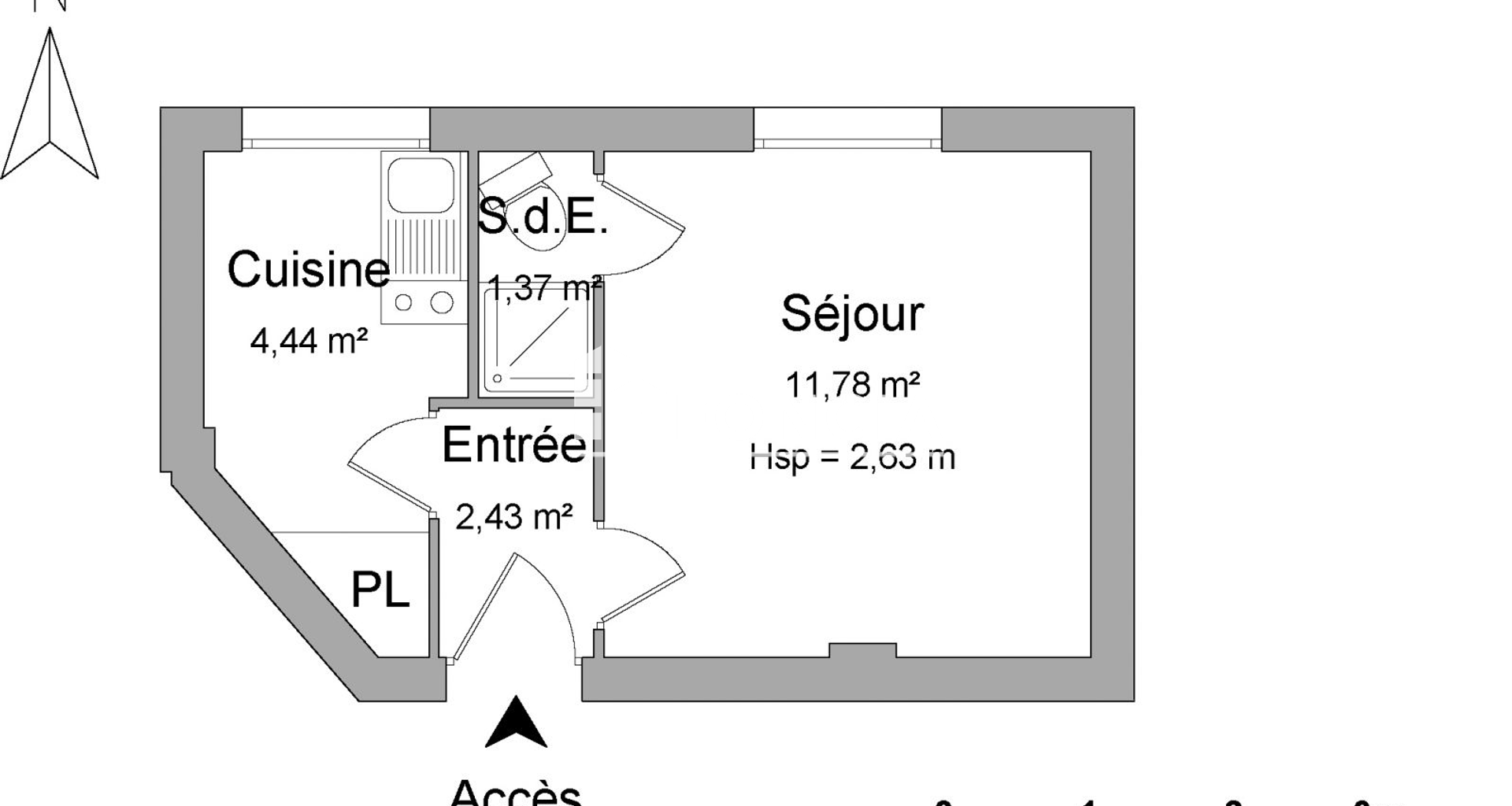 Studio (20.02 m²) à louer - Vanves (92170)