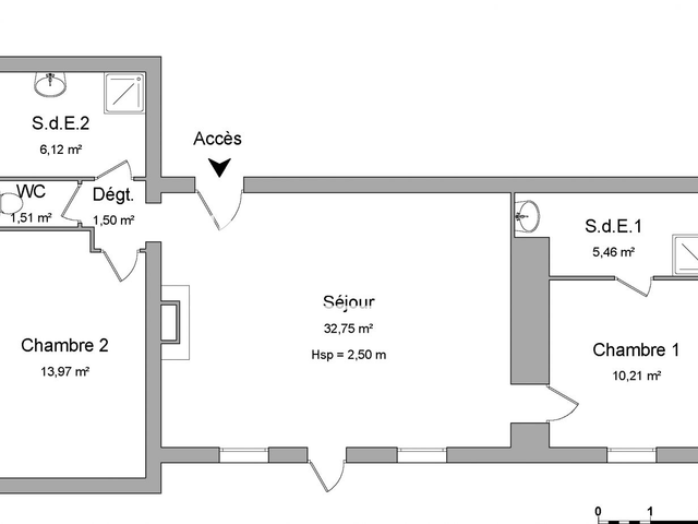 Maison 3 pièces (71.52 m²) à louer - Commequiers (85220)
